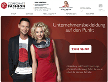 Tablet Screenshot of corporate-fashion-shop.de